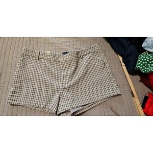 Gap Women Black White Houndstooth Plaid Dress Pants Trousers Size 18‎ Business